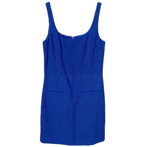 Veronica Beard Sabra Royal Blue Tweed Sleeveless Mini Dress NWT Size 10/Medium - Picture 2 of 7